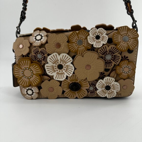 COACH Dinky with Crystal Tea Rose Crossbody Bag - Picture 2 of 9